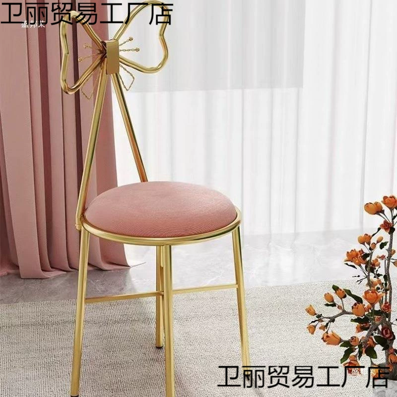 Макияж табурет светлая экстравагантная сеть красный стул табурет s бабочка ногтей девушка спальня комод современный минималистский спинка