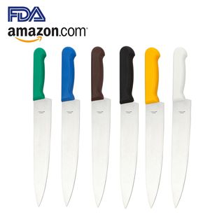 Factory supply hot plastic handle chef knife 6 inch 8 inch 10 inch multi-specification multi-color non-slip handle chef knife