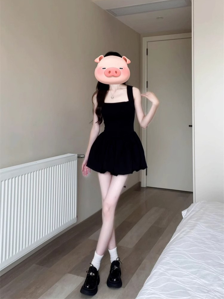 Black summer dress sleevless