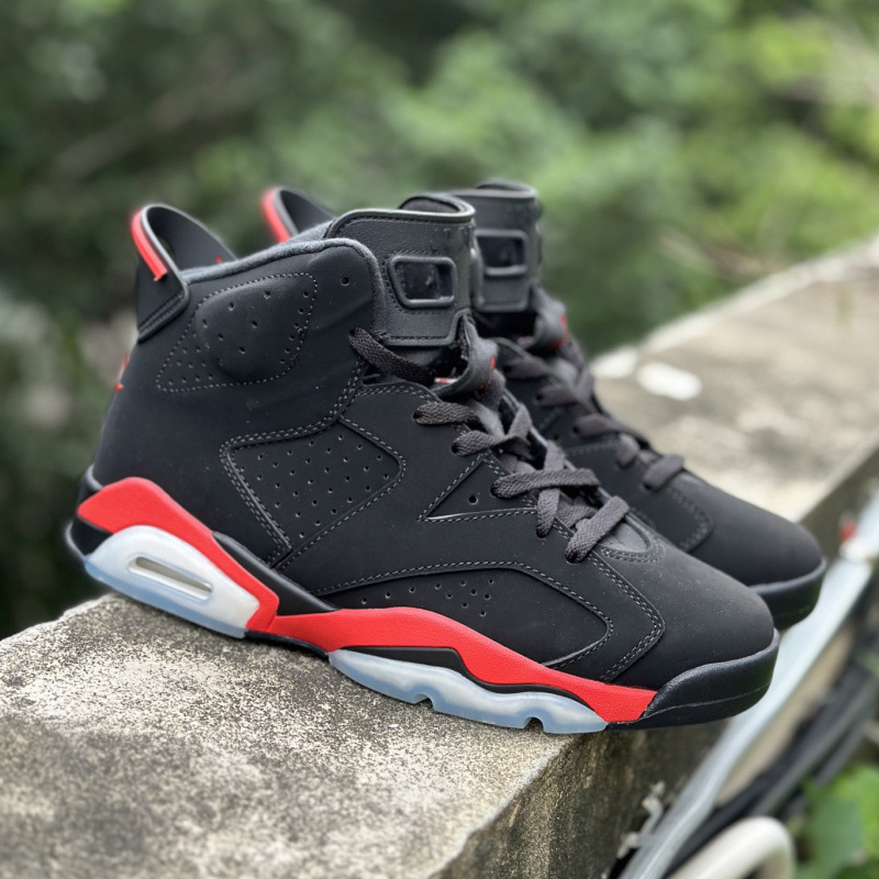 Foreign Trade Jordan 6 Reverse Infrared Basketball Shoes Retro High-Top Practical Sneakers for Men and Women Outdoor Training Sports Shoes Foreign Trade Jordan 6 Reverse Infrared Basketball Shoes Retro High-Top Practical Sneakers for Men and Women Outdoor Training Sports Shoes
