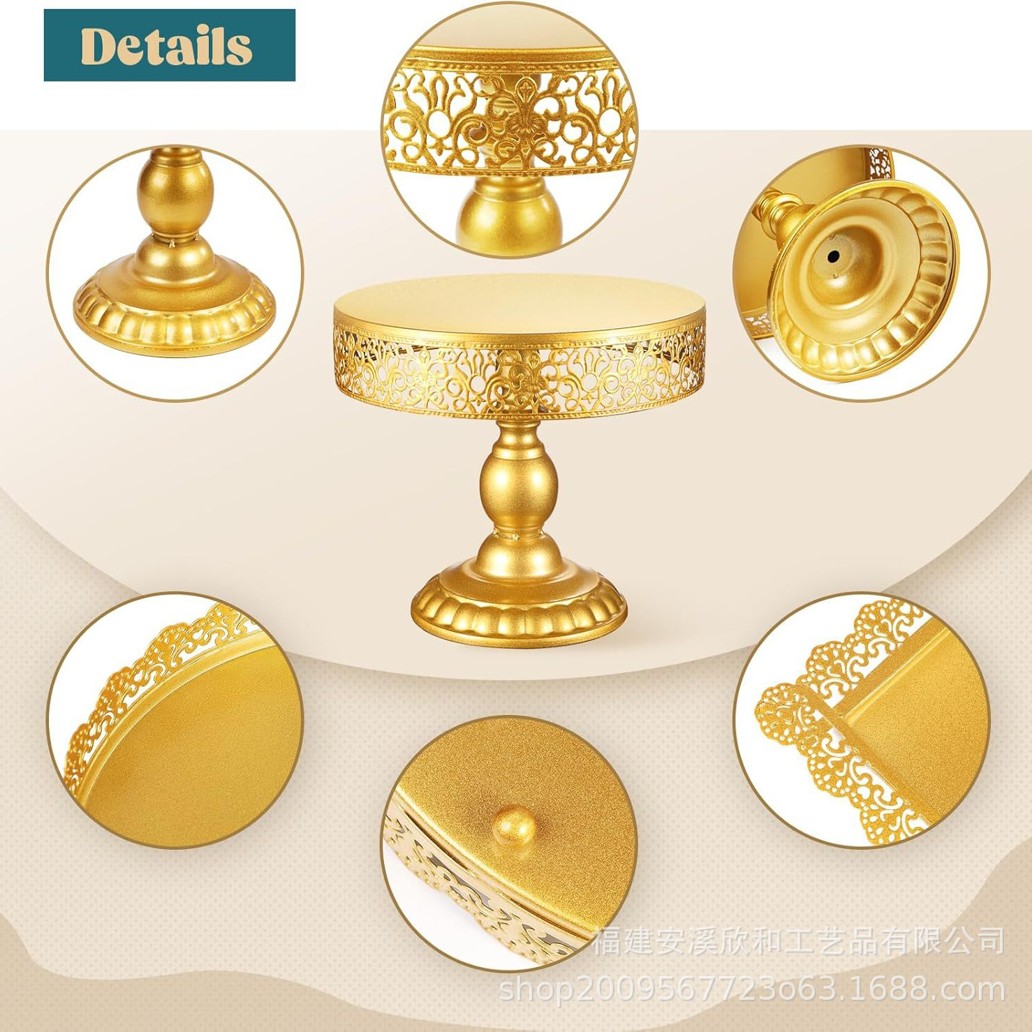 ✅ Transfronterizos golden pastel estante de boda ligero de lujo pastel bandeja de hierro forjado paneles de bocadillos europeos mesa de postres bandeja de pies altos