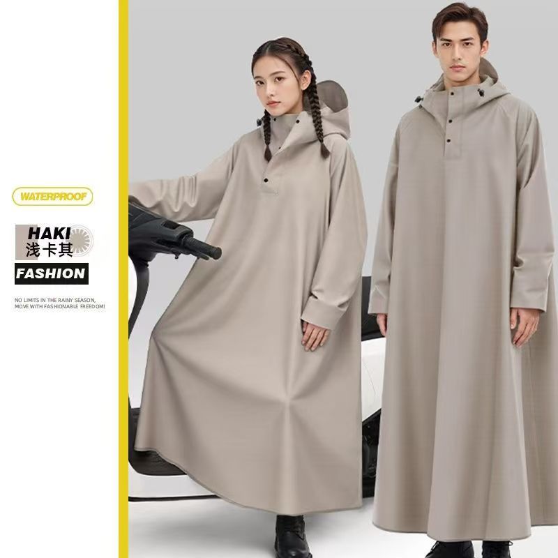 Motocicleta eléctrica impermeable a prueba de tormentas alargada impermeable para hombres adultos montar con una cubierta de pie impermeable para mujeres