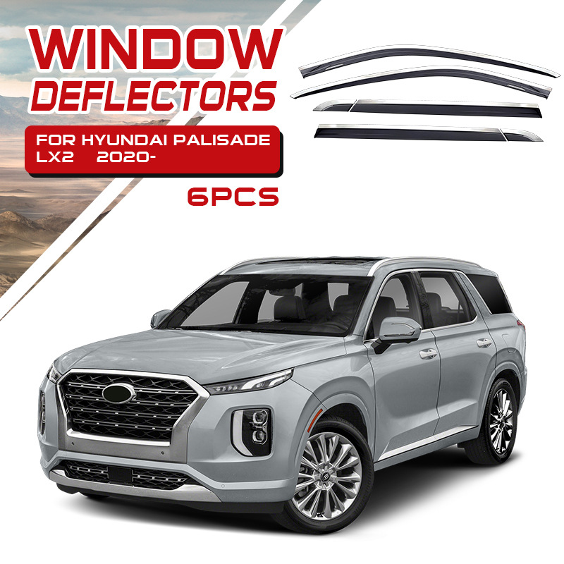 Aplicable Paris Di Sunny Rain Bloqueo Ventana Eyebrow Hyundai Palisade Window Deflectors