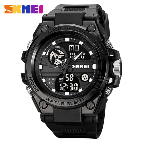 Skmei double movement multi-function waterproof outdoor sports electronic watch fashion brand watch men's watch