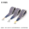 W pattern-dark blue light gold buckle