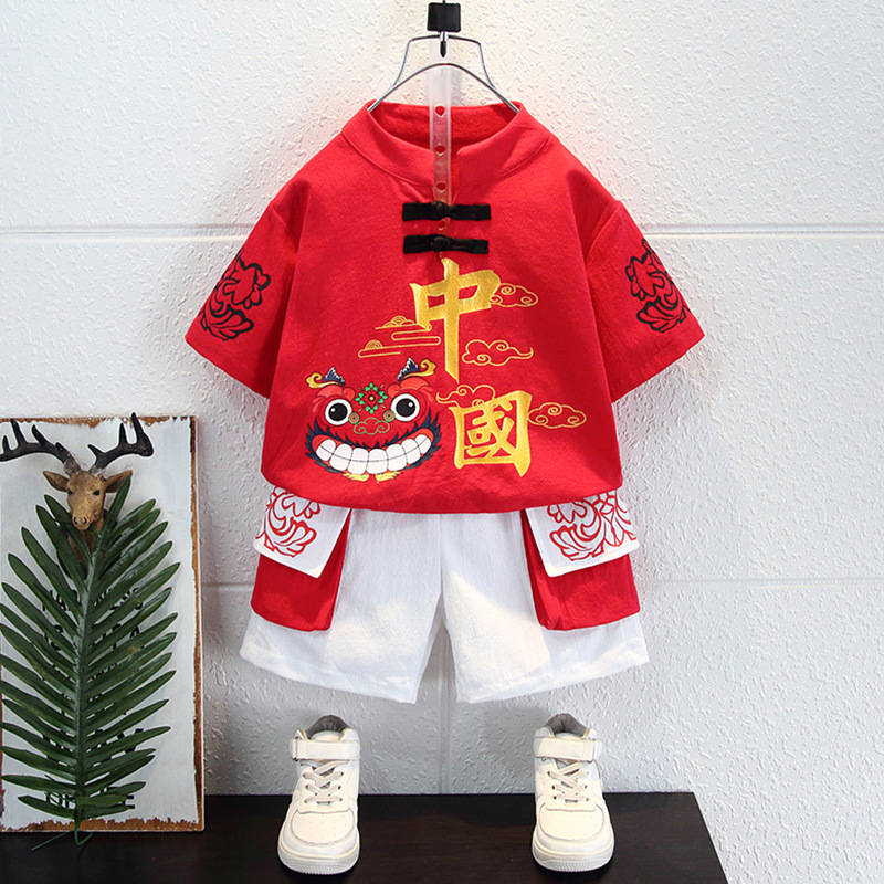 Maiden in Hanfu 2024 New Baby Summer Clothing Chinese Style Thin Short Sleeve Clothes for Young Children Chinese Birthday Ancient Costume