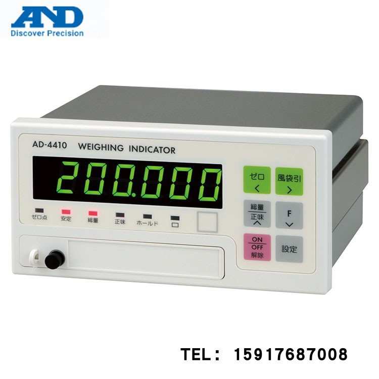 日本AND称重指示器显示器AD-4410/AD-4408A/AD-4408C/AD-4407A