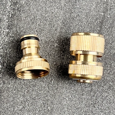 Pipe Accessories Copper Nipple Filter | High pressure car wash water gun - water-inlet-copper-block-connection-6-point-copper-nipple-for-car-washing-machine