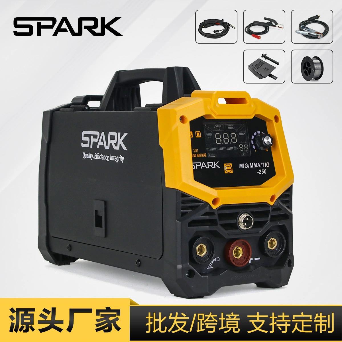 Трансграничный безвоздушный вторичный сварочный аппарат SPARK 110 В/220 В бытовой небольшой портативный «все в одном» «три в одном»