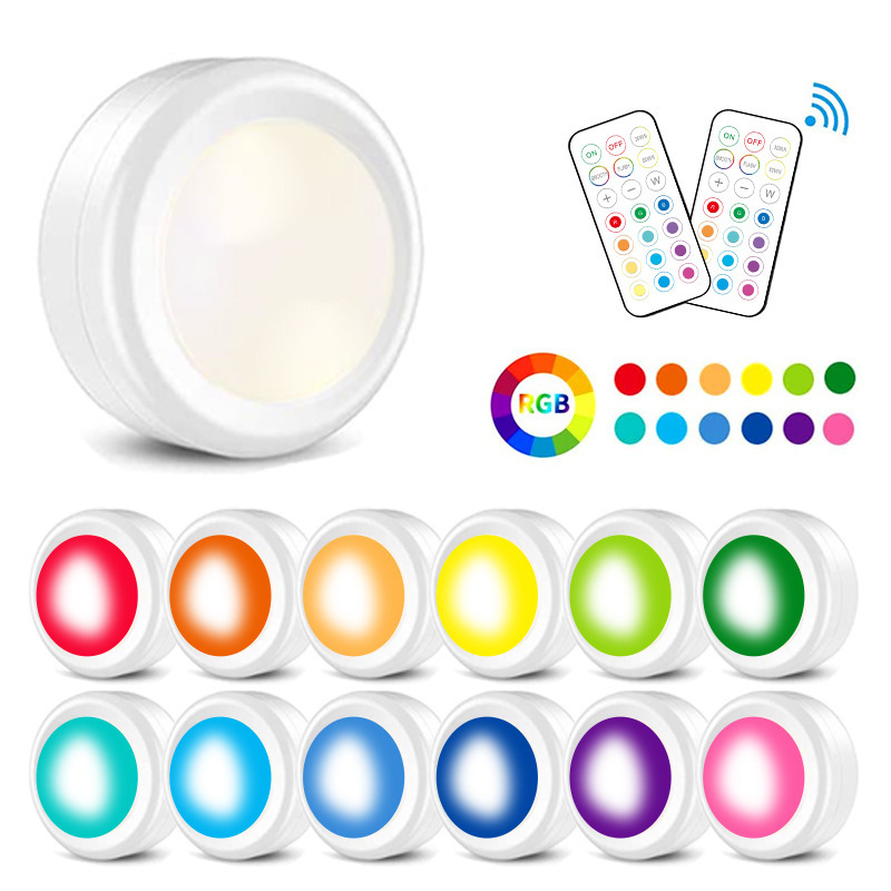 led infrared remote control ice hockey lamp remote control pressing cabinet kitchen bedside battery festive atmosphere lighting night light