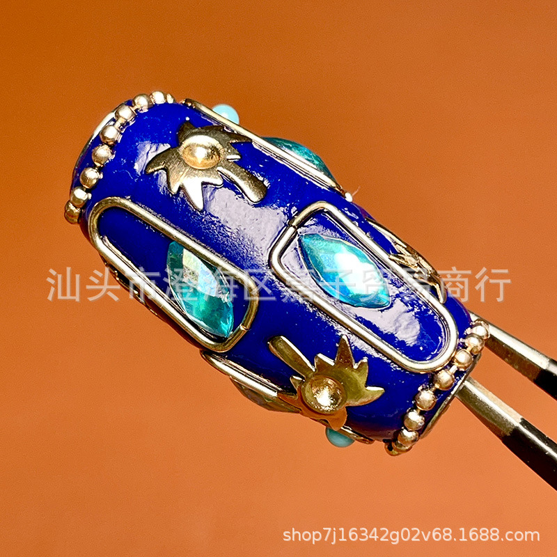 Nepal inlaid series handmade barrel beads diy accessories handmade loose beads spacer beads Buddha necklace accessories