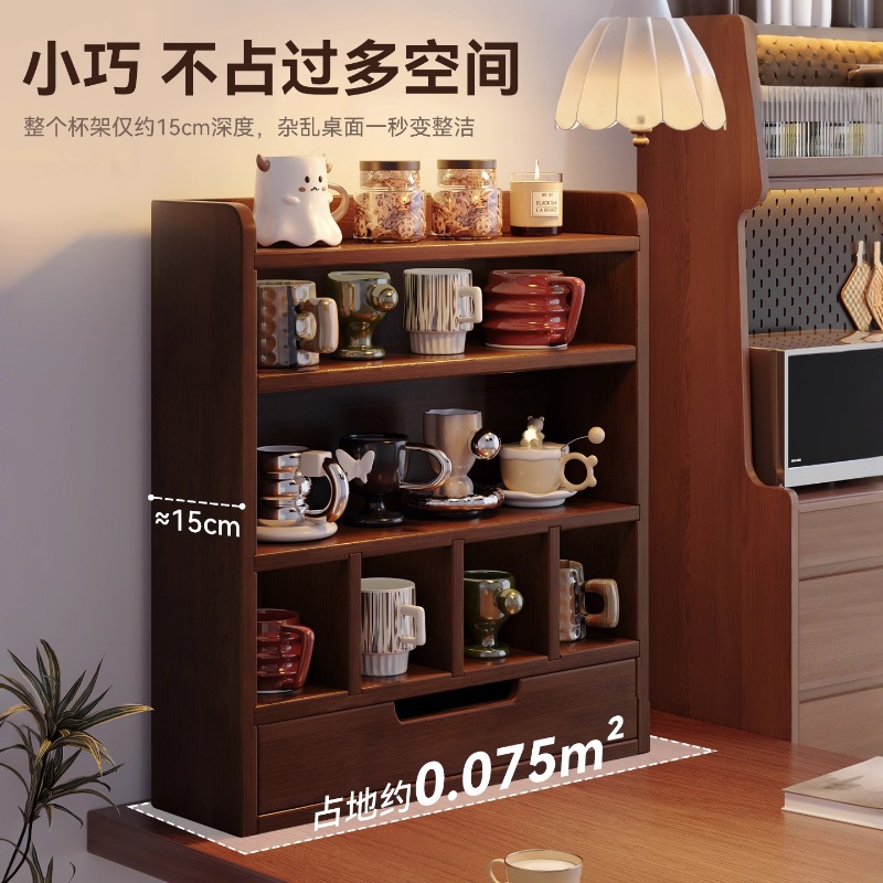 Estantes de madera sólida estantes de escritorio estantes de almacenamiento estilo medieval dormitorio contra la pared caja de almacenamiento de cosméticos gabinete de exhibición gabinete de almacenamiento