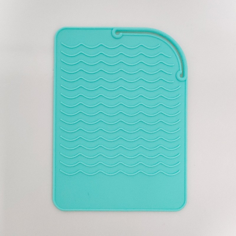 Herramientas para el cabello plancha de pelo almohadilla de aislamiento térmico rizador de pelo cubierta de aislamiento térmico peluquería férula eléctrica especial antideslizante almohadilla de silicona anti-scald