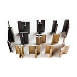 Алюминиевая сплава настенные линии линии линии линии коллекции деревянная декоративная линия мастерства 9/12 % 18 мм инь -ян -ян угловой полосы