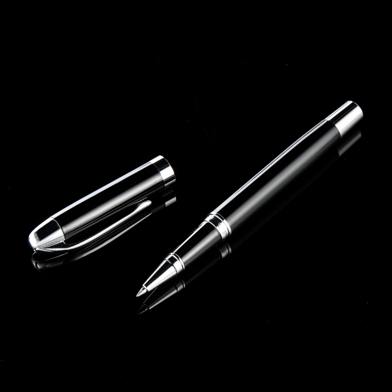 Negocio de metal firma pluma al por mayor Oficina papelería bolígrafo publicidad regalo gel pluma imprimible logotipo pluma de agua