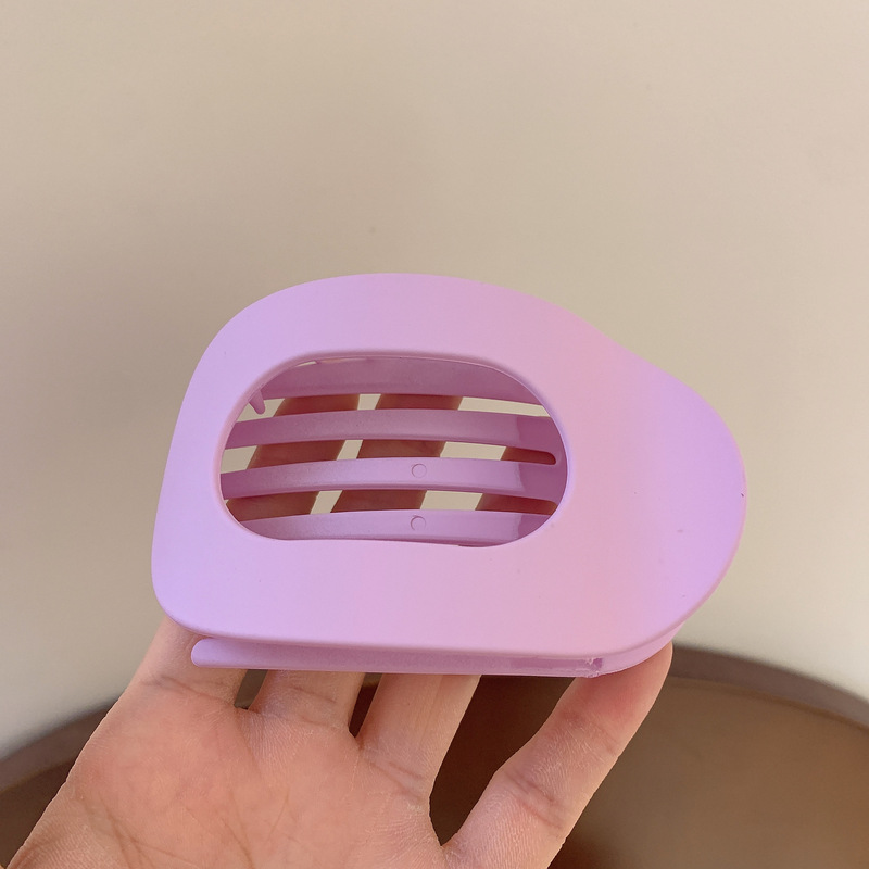 不硌头鲍鱼抓夹女圆形扁平后脑勺盘发夹扎发弧形马尾夹发卡发饰品|undefined