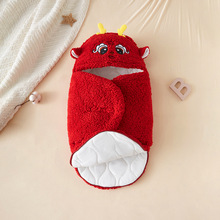 婴儿睡袋抱被冬季加厚新生儿包被秋冬刚出生龙宝宝衣服防踢被外出