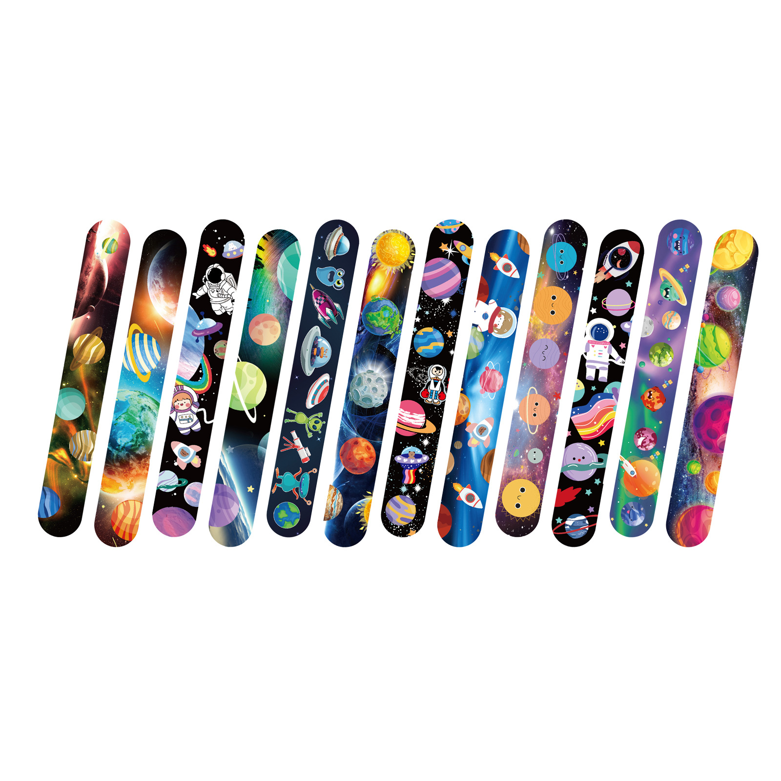 Nueva impresión creativa estrella temática fiesta collar PVC correa de muñeca decorativa