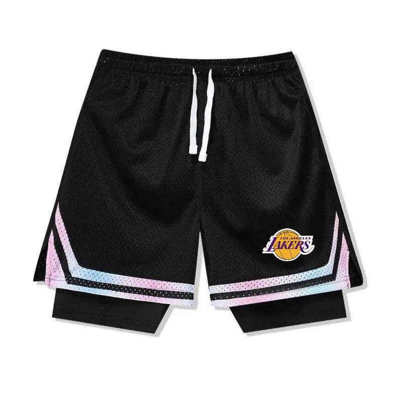 American-style shorts, Curry two-piece summer sports pants, three-point training, quick-drying, basketball, breathable, running, fitness.