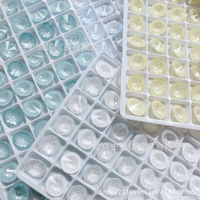 K9高品10X10摩卡卫星钻美甲钻diy饰品配件美甲配件10mm卫星圆钻