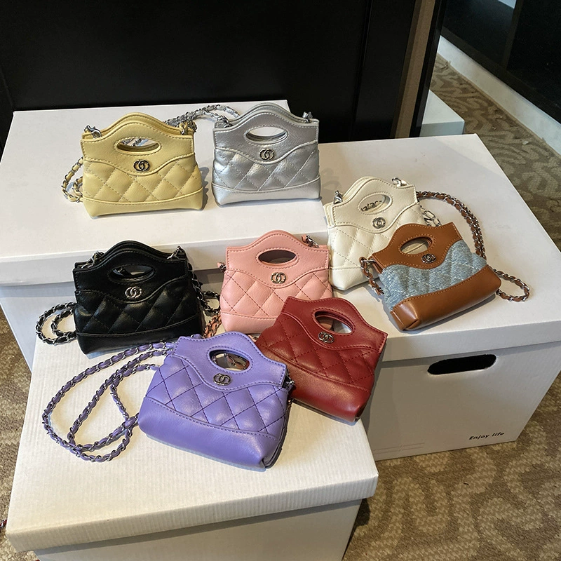 Цепочка для принцессы, маленькая модная детская сумка, (Cross-border trading), стиль Chanel, сумка на цепочке