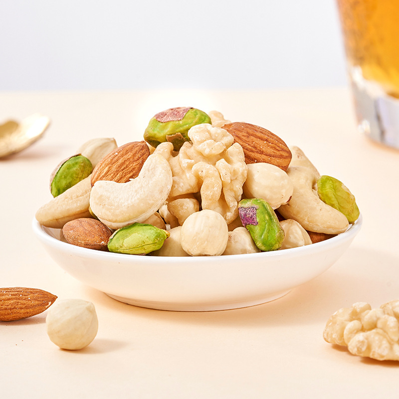 每日坚果混合纯坚果仁500g独立小包装原味糖零食批发|undefined