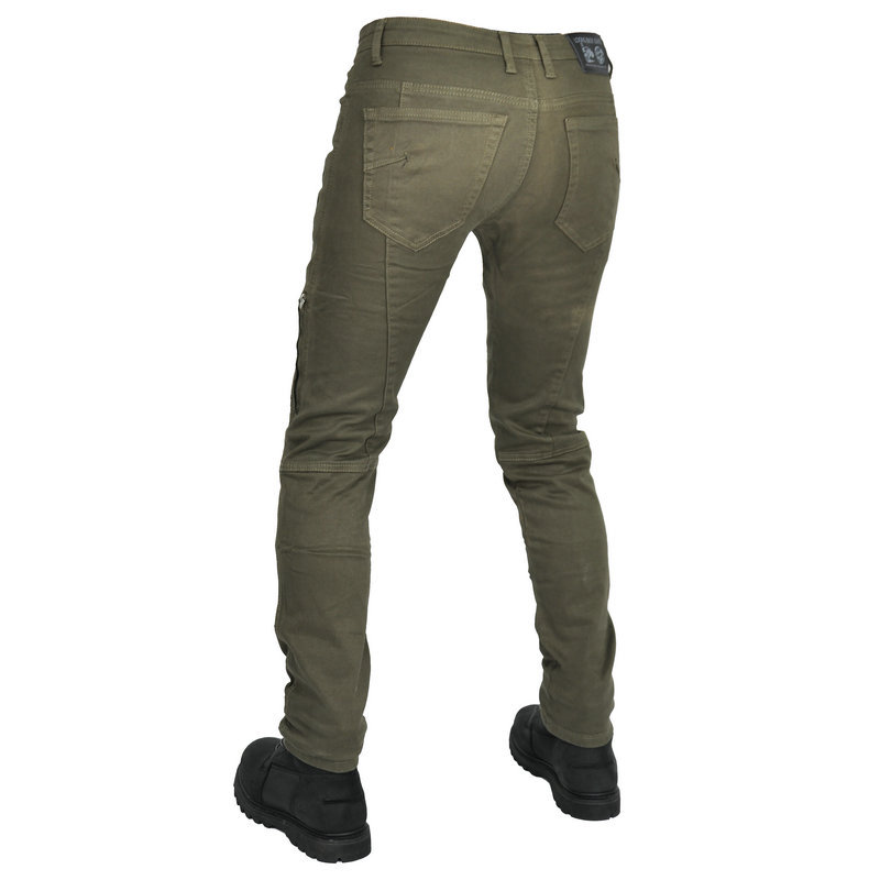 Cruz-Frontera al por mayor motocicleta pantalones vaqueros de los hombres y las mujeres retro SLIM-Fit anti-caída pantalones estiramiento cross-country pantalones de la motocicleta