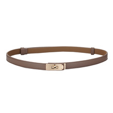 女士腰带 双面真皮高品质锁扣束腰细皮带配连衣裙装饰牛皮皮带女