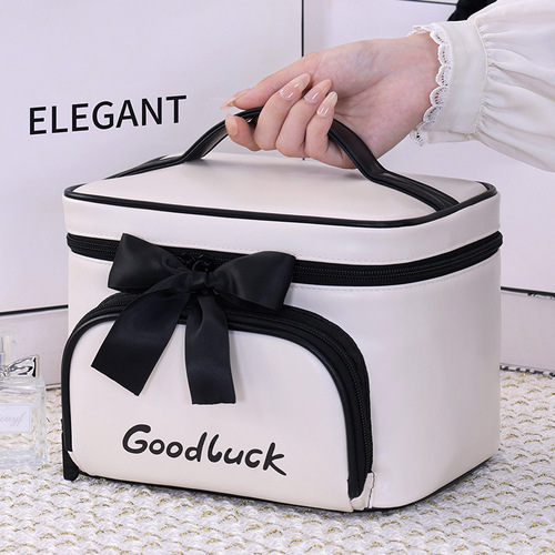 Cross-border new product Dieyun cosmetic bag large capacity high-end sense Xiaoxiangfeng portable cosmetic storage bag toiletry bag