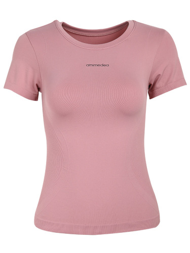 Sexy Slimming Sports Top Women's Fitness Wear Running Quick-Drying T-Shirt Summer Thin Short-Sleeved Yoga Wear