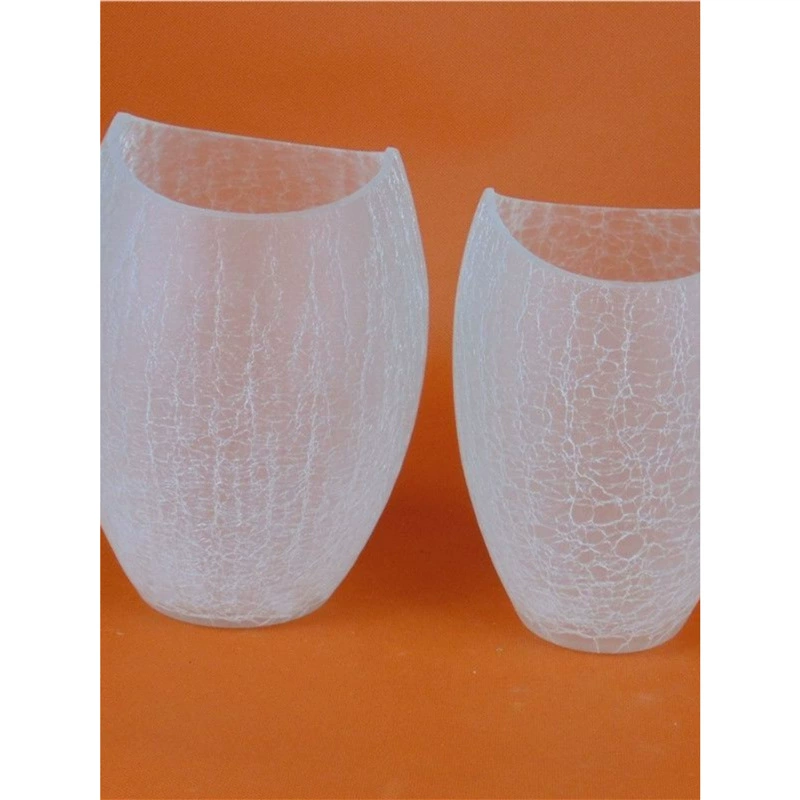 Стеклянный абажур, внешняя крышка e27, ледяной цветок, трещина, рыбий рот, абажур для спальни, гостиной, люстра, потолочное освещение, коллекция абажуров