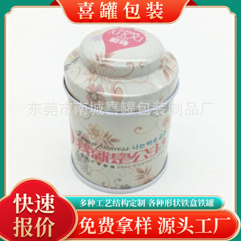 广东制罐厂生产圆形多肉礼品罐 茶叶罐  我就是公主美瞳包装铁盒