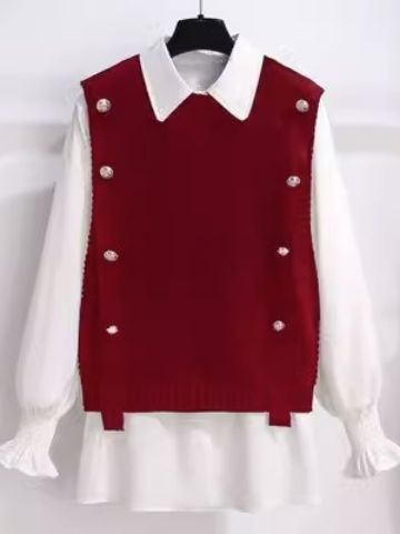 Chaleco de las mujeres 2020 nuevo chaleco de principios de primavera de punto de diseño suelto sentido chaleco suéter chaleco sin mangas de moda ropa exterior