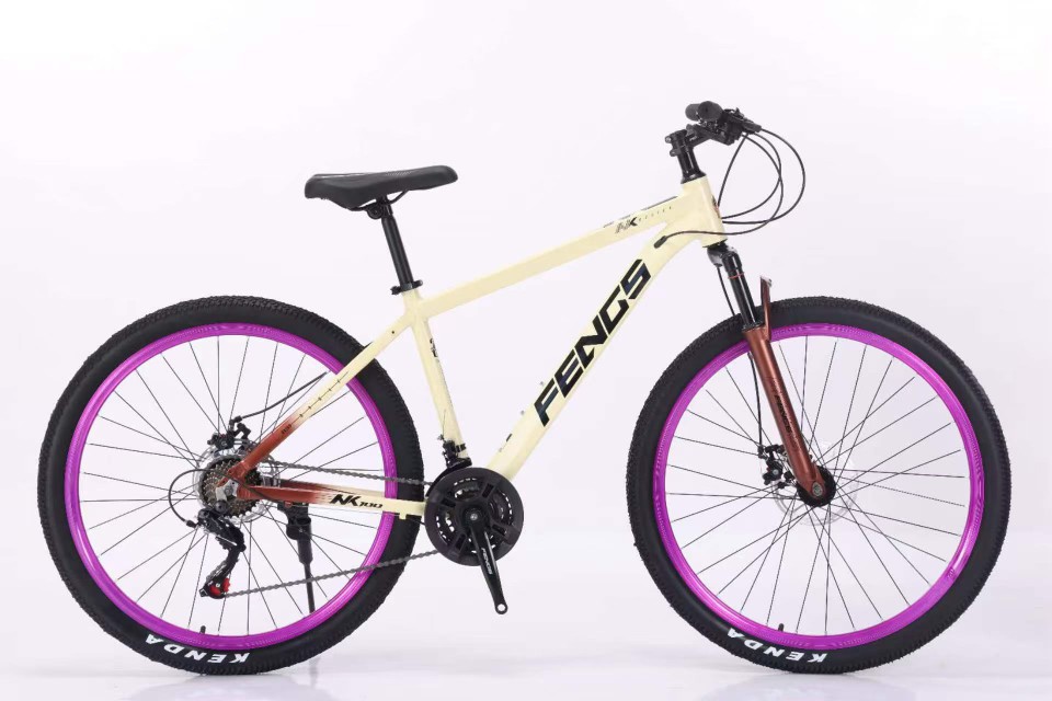 Aleación de aluminio 26 / 27.5 cromo elefante círculo púrpura cambio de velocidad bicicleta de montaña para adultos bicicleta de montaña