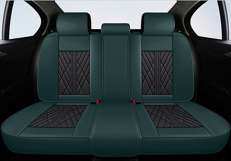Car Seat Cushion Fully Surrounded by Leather New Car Cushion Seat Cover Four-Season Universal Nappa Leather Special Cushion Car Cover