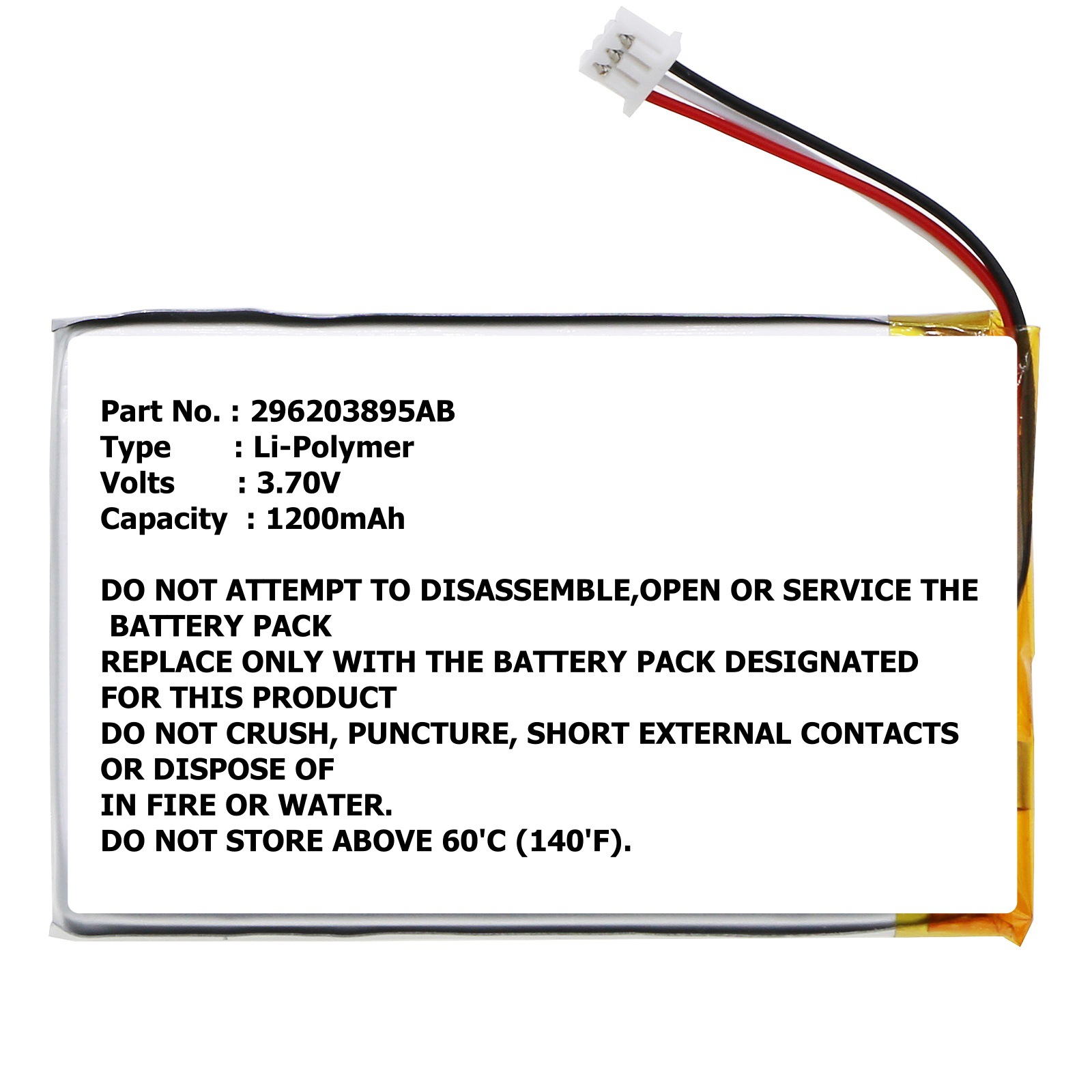 电池适用Ingenico 296203895AB  P0750-LF Link 2500