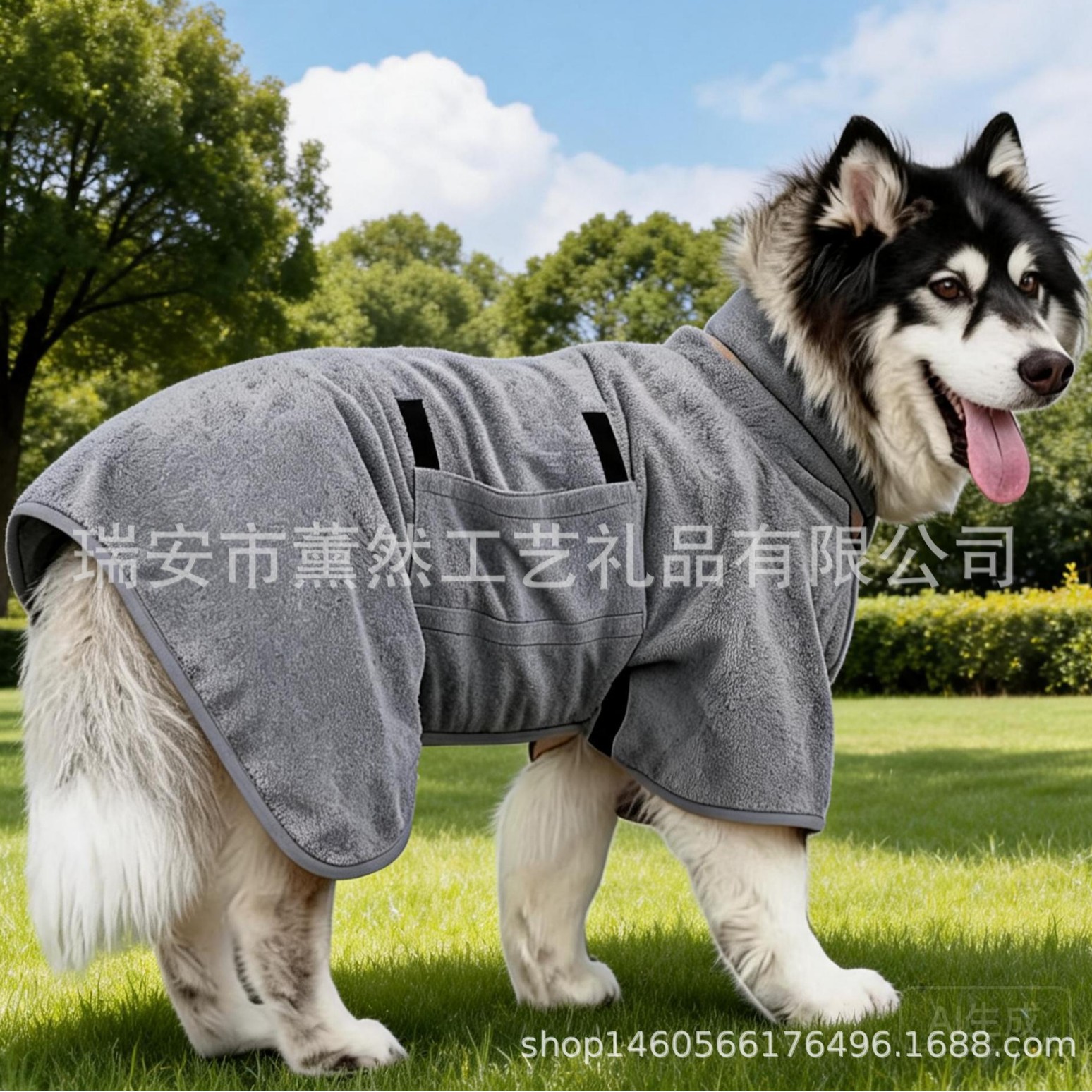 Cross-border pet bathrobe super absorbent pet bath towel large and small dog microfiber quick-drying cat bathrobe bath towel