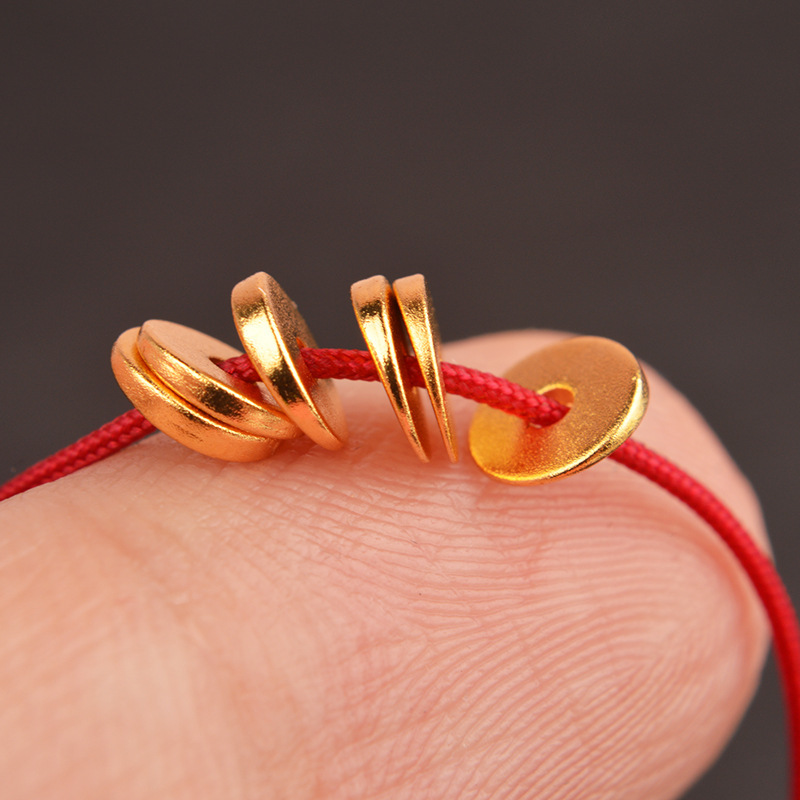 New Beveled Large Intestine Bead Spacer Pad for DIY Buddhist Bead Bracelets and Accessories, Ultra-Thin Beads