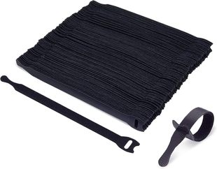 Trilancer 100 St Wiederverwendbare Dünne Klettband Kabelbin