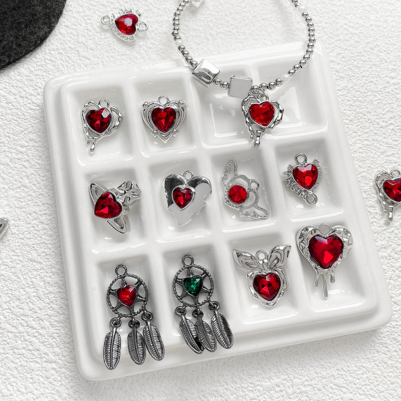 8g Weight Pendant Jewelry Making Type 16*15mm Jewelry Making Size DIY Jewelry Accessories Classification 1 Piece Quantity Alloy Material Heart Shape, Lines Pattern Plating Design Elegant, Lady, Simple Style Style 1 Piece 16*15mm Alloy Heart Shape Lines Pendant 1