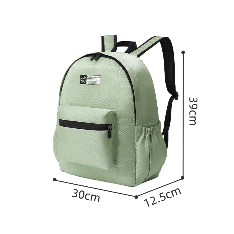Runhui nueva mochila a cuadros de diamantes mochila plegable viaje ligero estudiante mochila mochila hombro femenino