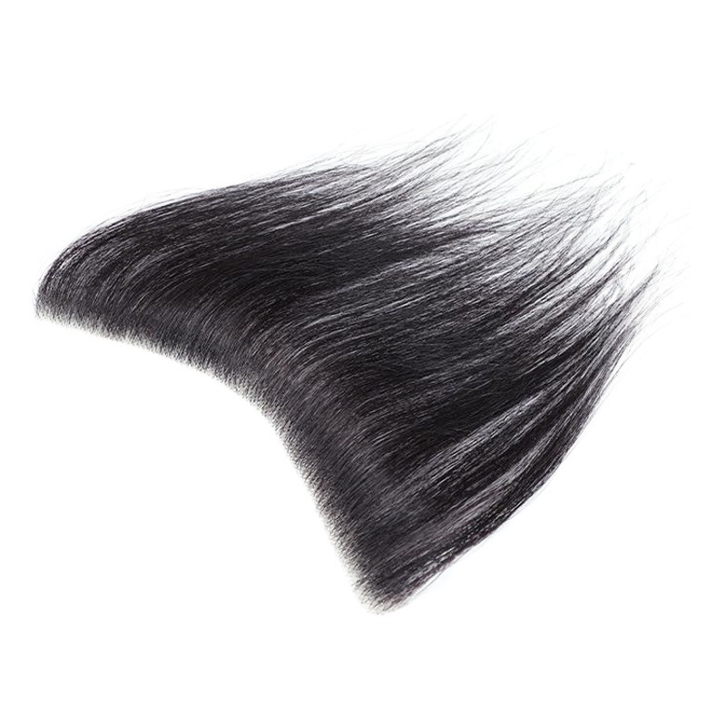 Parche de pelo biológico del cuero cabelludo de la línea de la frente de las mujeres fábrica al por mayor invisible completo tejido a mano Peluca de pelo real