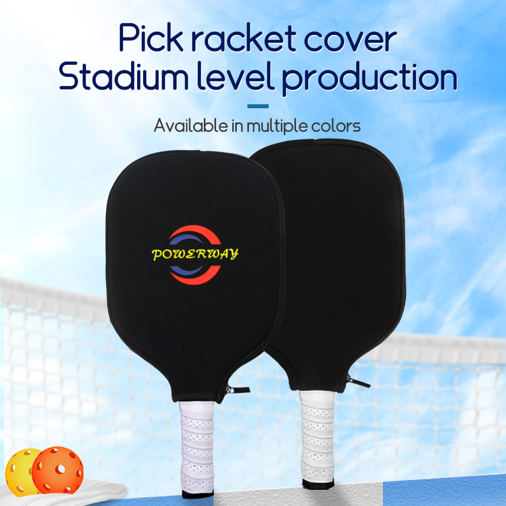 Peak tennis racket cover, waterproof and lightweight racket protective case made of neoprene material.