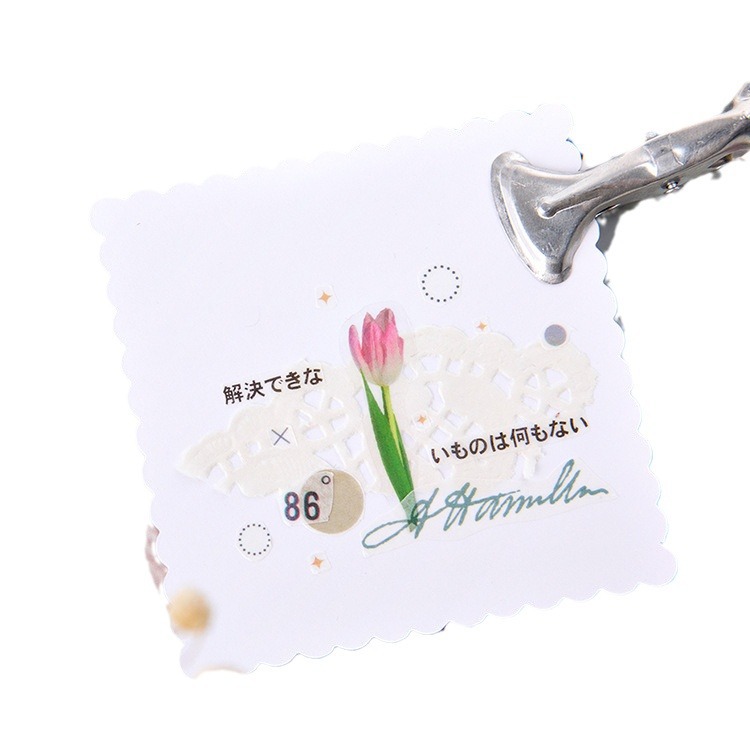 Tangshi PET pegatinas bolsa Huayang brisa serie fresco Diario DIY flor especial en forma de pegatinas 40 unidades 6 modelos