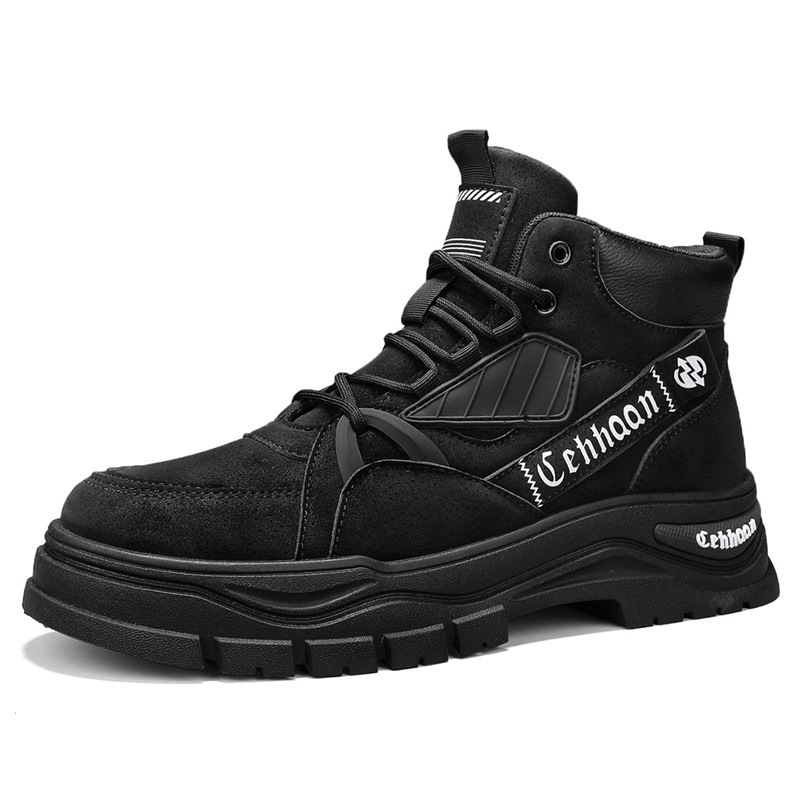 Otoño de hombre al aire libre para caminar botas de montaña para hombres, alta parte de la mano de Inglaterra, medio parte de la mano de Martin botas, zapatos de trabajo resistentes al desgaste.