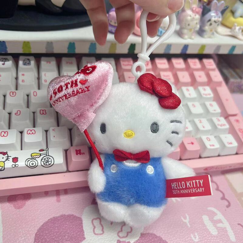 新品ハローキティ50周年サンリオ限定ペンダントぬいぐるみぬいぐるみかばん掛けキーホルダープレゼント|undefined