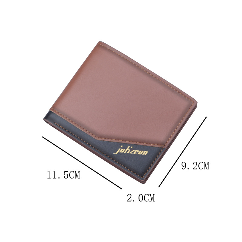 Billetera corta de los hombres titular de la tarjeta una billetera de los hombres multi-Tarjeta horizontal billetera de los hombres de negocios