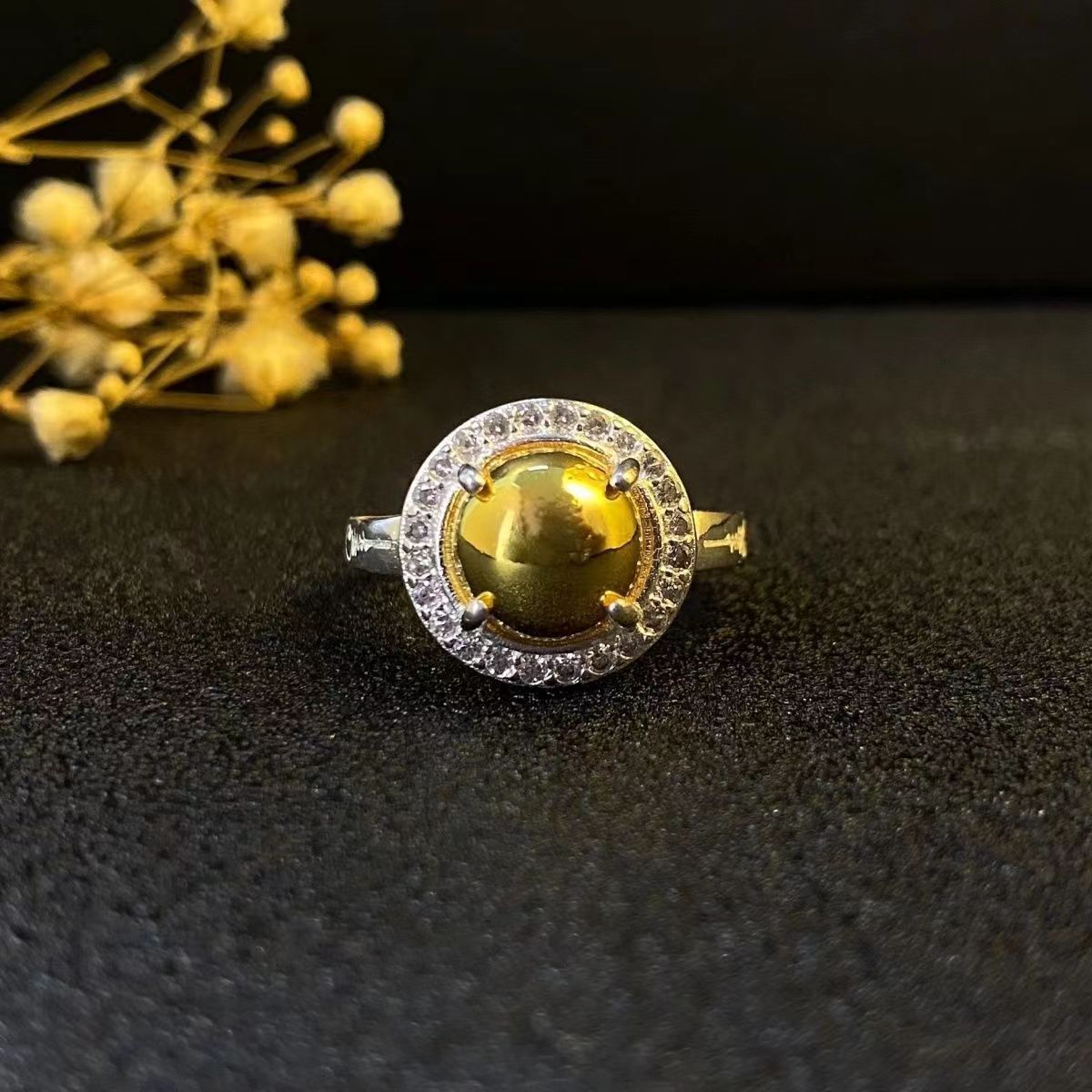 Thai Silver Statement Ring For Women With Dragon And Buddha Motifs_voghion.com