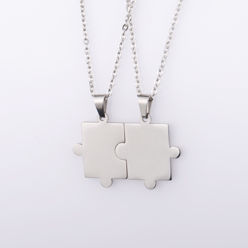 Pendant Necklace Classification 304 Stainless Steel Chain Material Wholesale Jewelry Simple Style Geometric 304 Stainless Steel 18K Gold Plated Rose Gold Plated Plating Pendant Necklace Chain-free