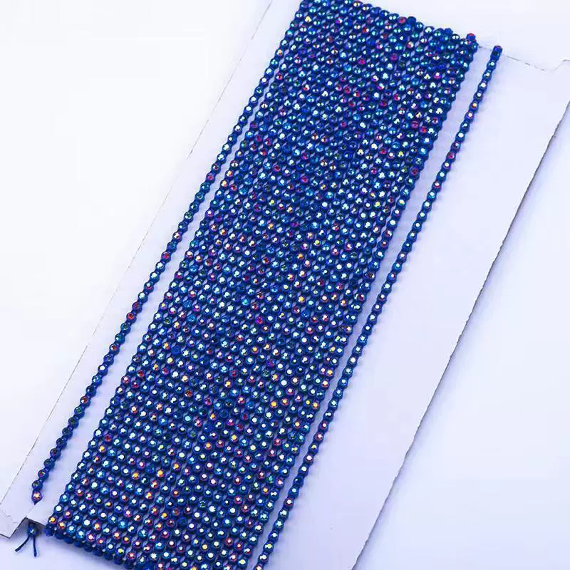 Direct sales 8#Single AB color multi -color thread drill 3mm single -row A -level drill plus dense diamond chain craftsmanship accessories